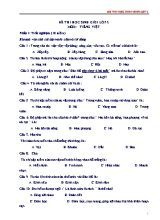 Đề thi học sinh giỏi môn Tiếng Việt + Toán Khối 2
